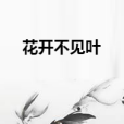 花開不見葉 花開不見葉