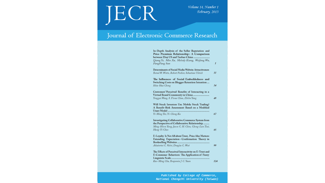 Journal of Electronic Commerce Research Journal of Electronic Commerce Research