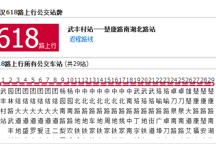 武漢公交618路 武漢公交618路
