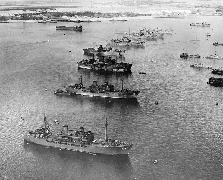 參與行動的艦隻於珍珠港集合 1946.2.27