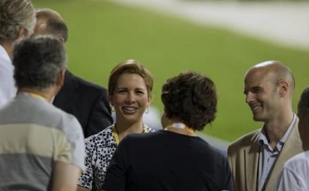 國際馬聯主席、約旦公主哈雅觀看馬術比賽