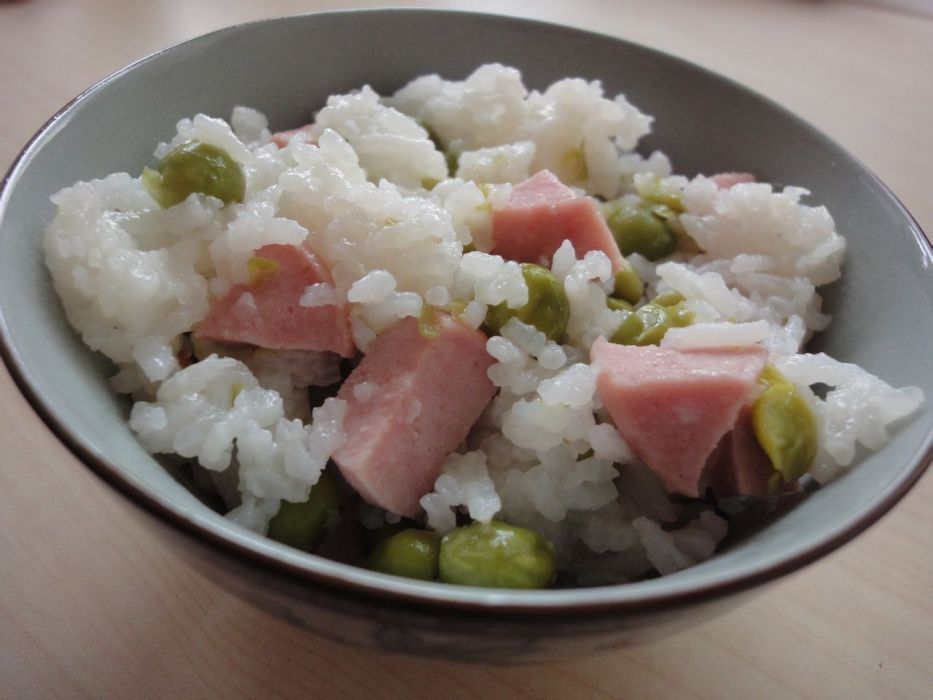 豌豆肉腸燜飯 豌豆肉腸燜飯