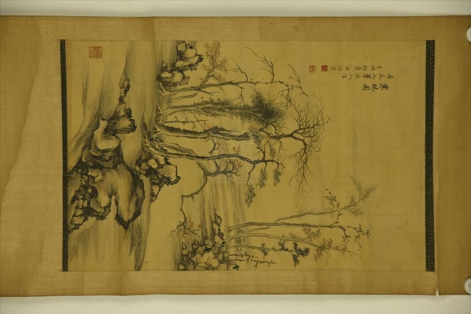 寒林圖(向瑞創作的繪畫) 寒林圖(向瑞創作的繪畫)