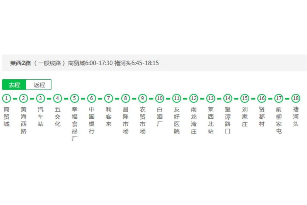 萊西公交2路 萊西公交2路