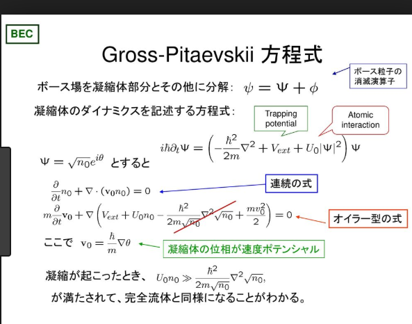 Gross-Pitaevskii方程