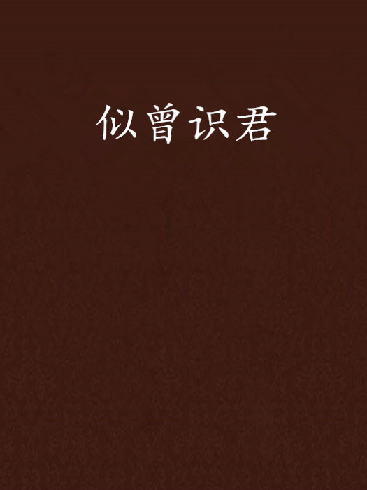 似曾識君 似曾識君