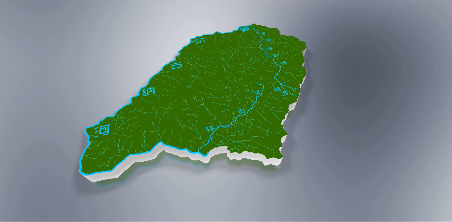 烏瑪自然保護區水系圖