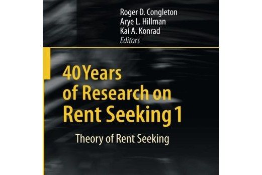40 Years of Research on Rent Seeking 1 40 Years of Research on Rent Seeking 1