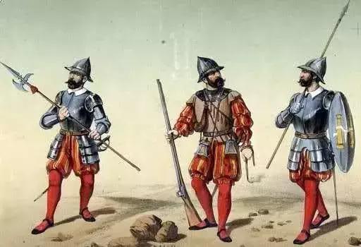 葡萄牙登入者大量裝備了盔甲和盾牌