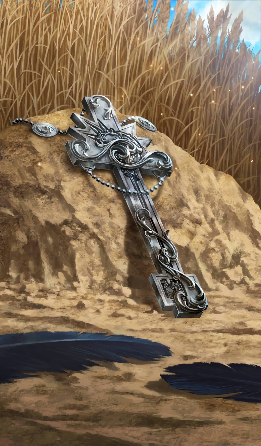 十字架型的銀鑰匙