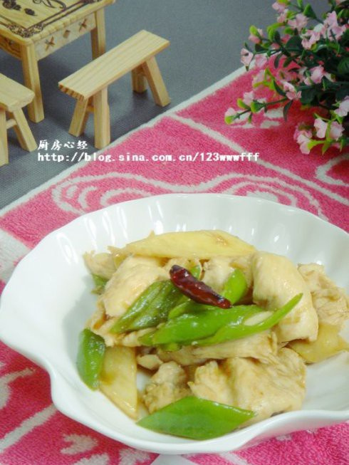 小炒茭白雞 小炒茭白雞