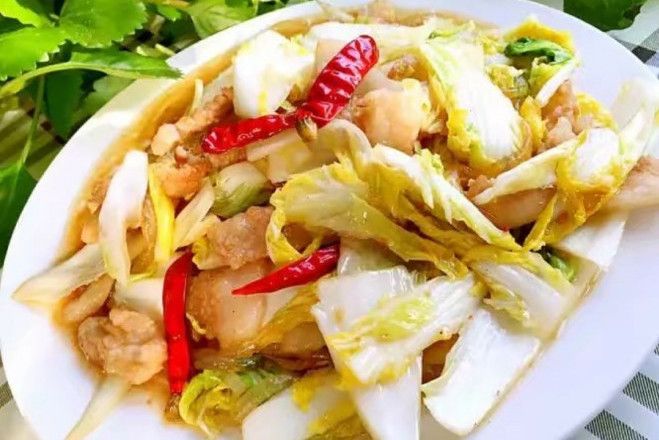 醋拌白菜梗 醋拌白菜梗