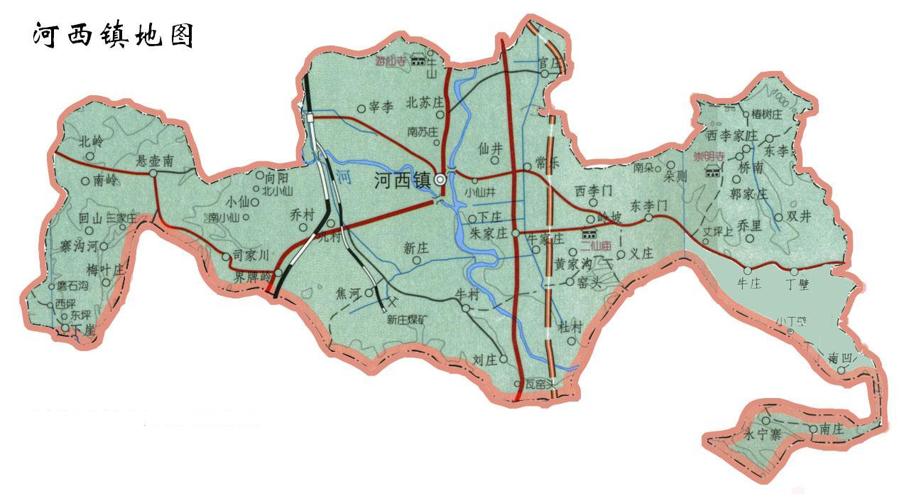 河西鎮地圖