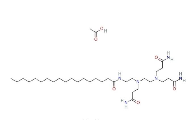 N-[2-[（3-氨基-3-氧代丙基）[2-[二（3-氨基-3-氧代丙基）氨基]乙基]氨基]乙基]十八醯胺單乙酸鹽