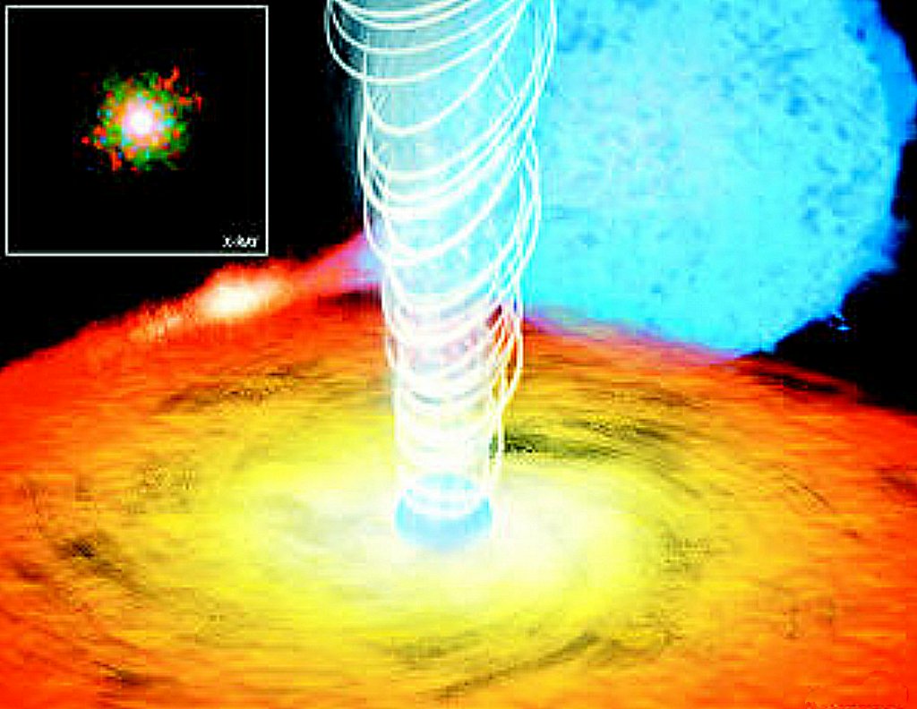 科學家發現中子星從極點噴發強大氣流