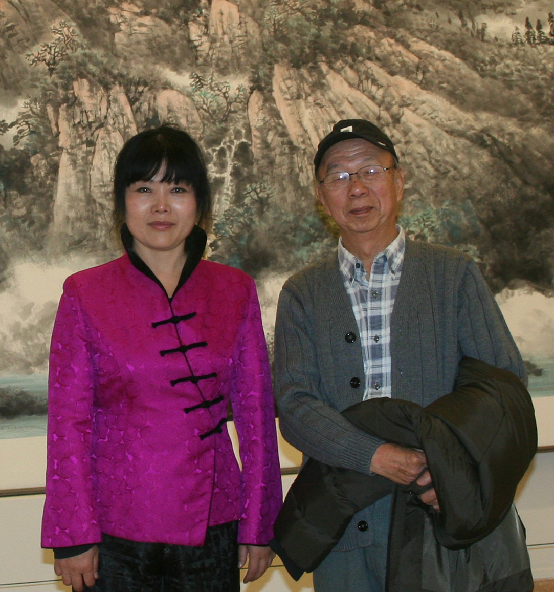 宋繼蘭與張仁芝老師在中國美術館