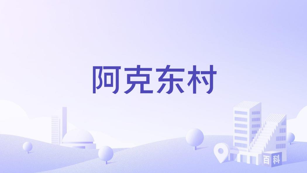 阿克東村 阿克東村