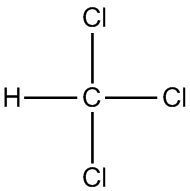 三氯甲烷結構式