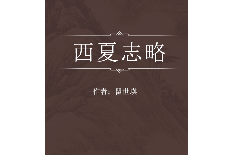 西夏志略 西夏志略