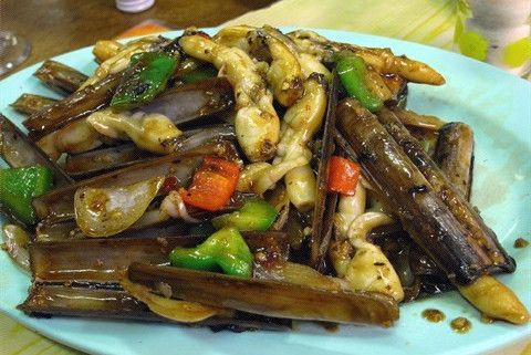 豉椒爆蟶子