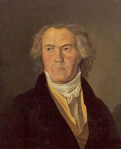 1823年53歲的貝多芬畫像