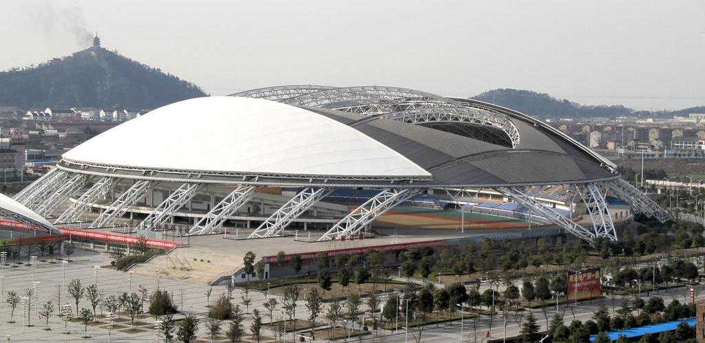 江蘇南通體育場開合屋頂