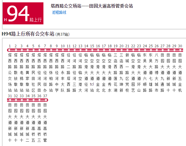 武漢公交H94路 武漢公交H94路