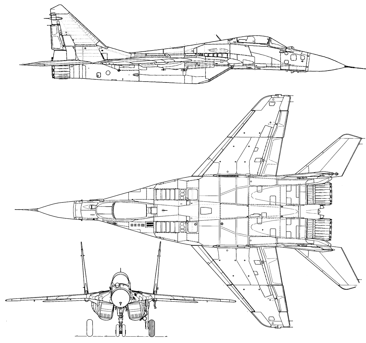 米格-29三視圖
