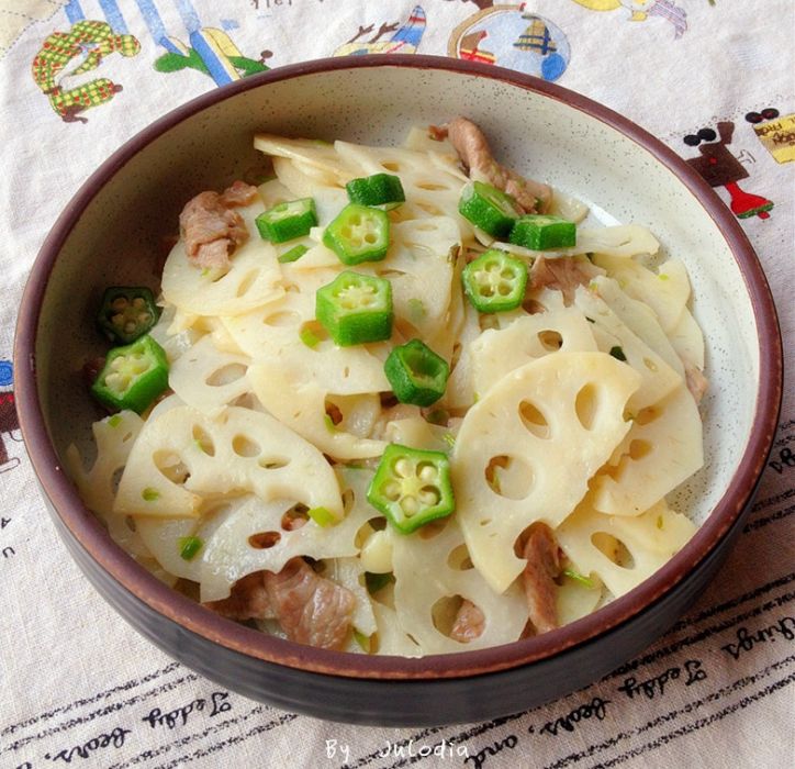 秋葵藕片 秋葵藕片