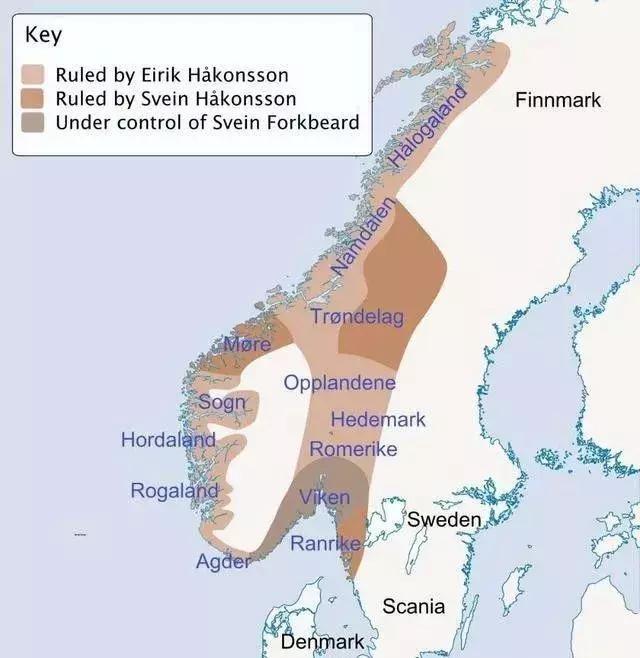 戰後斯韋恩對挪威分而治之 徹底建立起丹麥對挪威的壓服性霸權