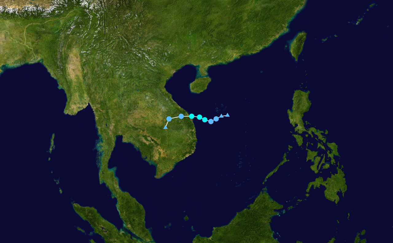 2015年第19號颱風“環高”路徑圖