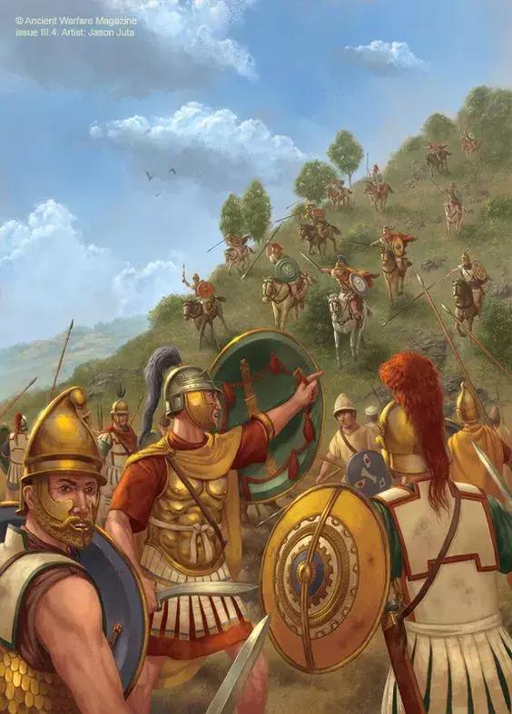 羅馬人從山上發起突襲 讓塞琉古軍隊腹背受敵