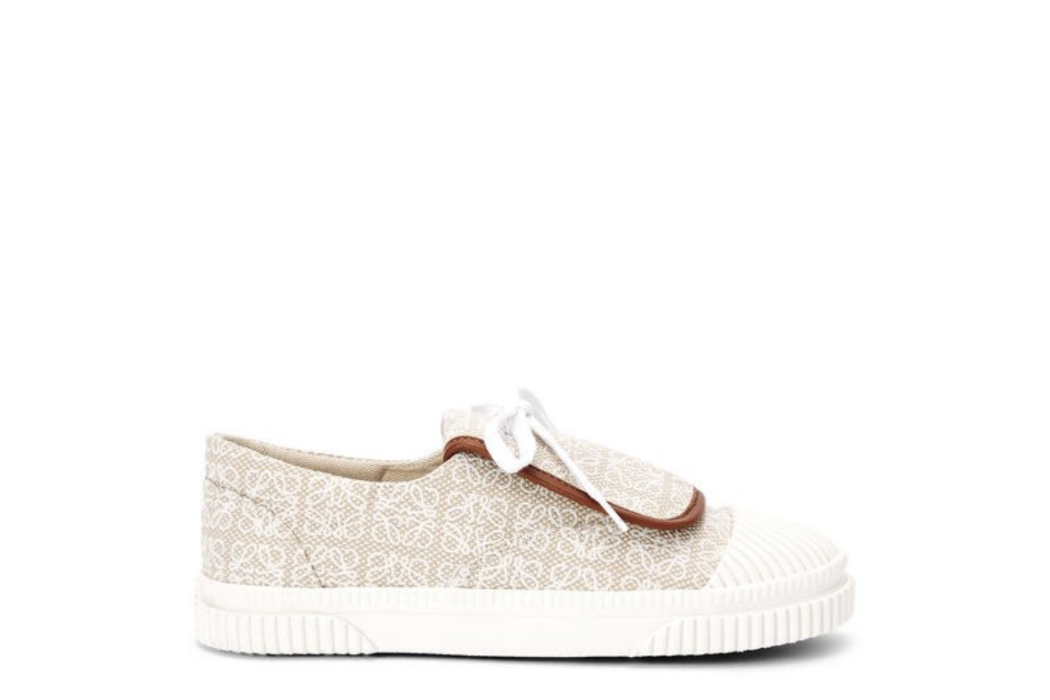 Anagram flap sneaker in canvas Anagram flap sneaker in canvas