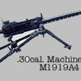 二戰美軍M1919A6式重機槍