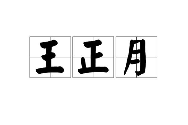 王正月 王正月