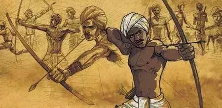 廣泛分布在印度西北各地的 比爾人弓箭手