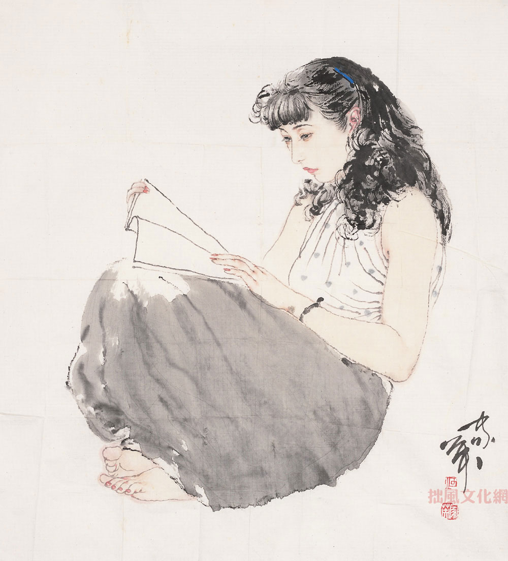 中國畫白描人物的相冊