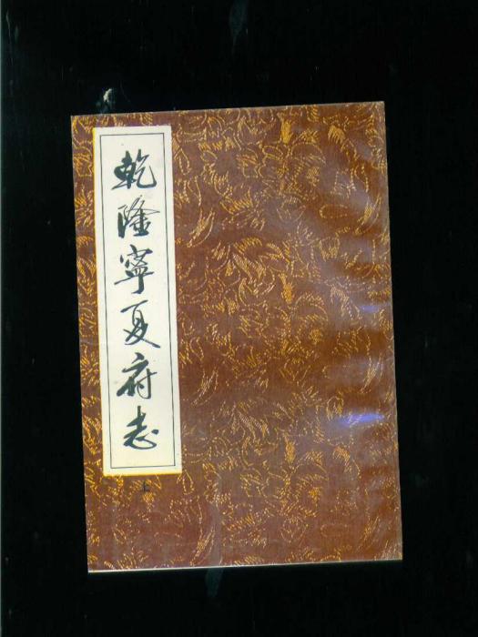 寧夏府志 寧夏府志