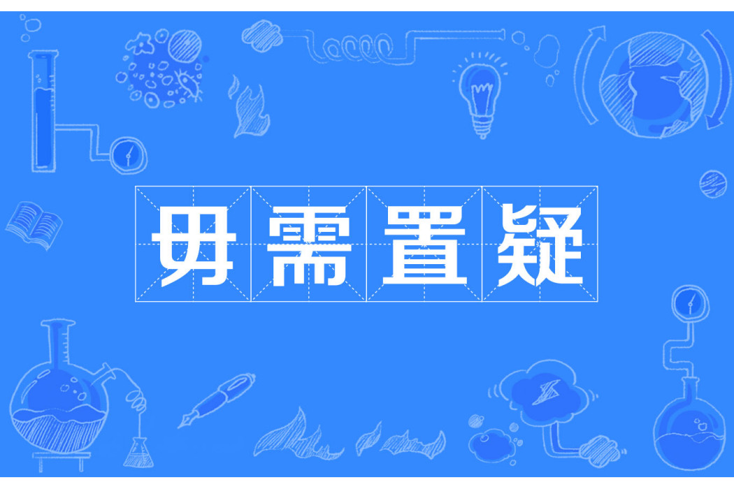 毋需置疑