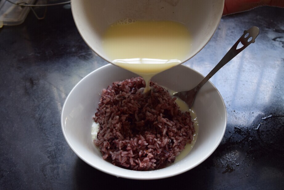 豆漿紫米飯