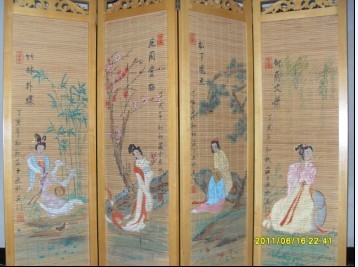 蘇州市春秋窗飾有限公司-手工繪畫屏風