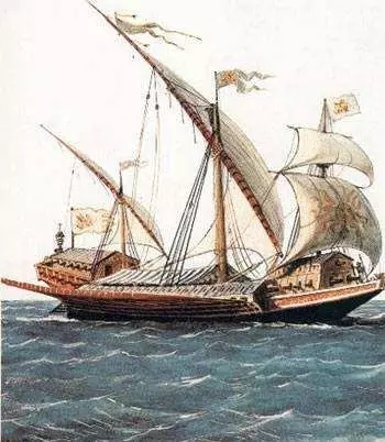 帝國軍隊的槳帆船戰艦