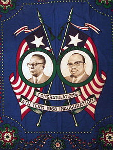 杜伯曼總統（左）和托爾伯特總統（右）