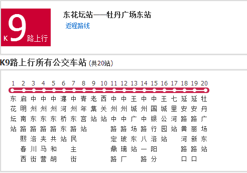 洛陽公交K9路 洛陽公交K9路