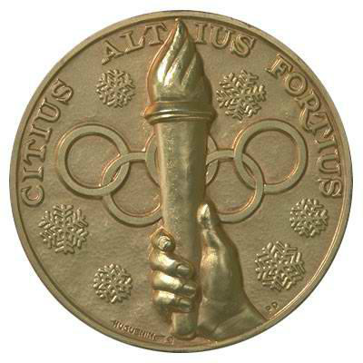 第五屆聖莫里茨冬奧會金牌正面