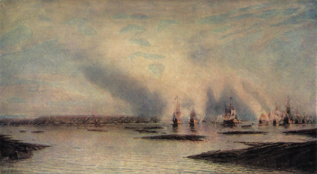 甘古特海戰油畫