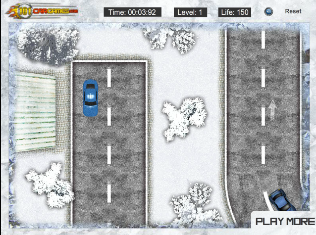冰天雪地停車