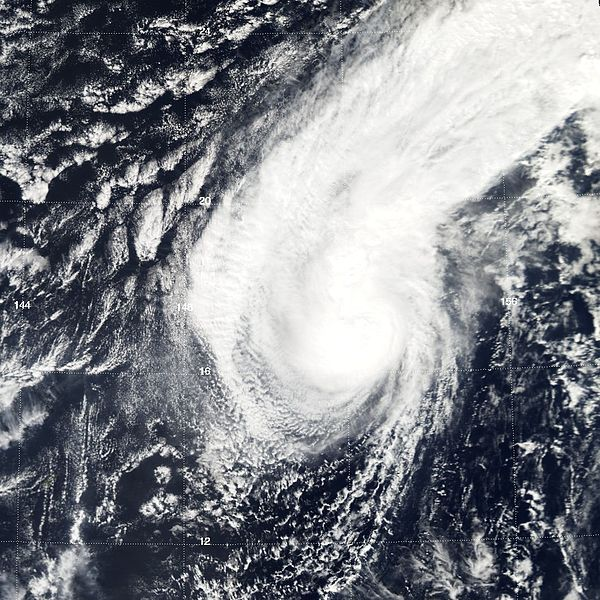 強熱帶風暴玫瑰 衛星雲圖