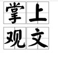 掌上觀文(成語) 掌上觀文(成語)