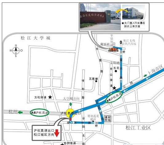 上海松江大學城地圖